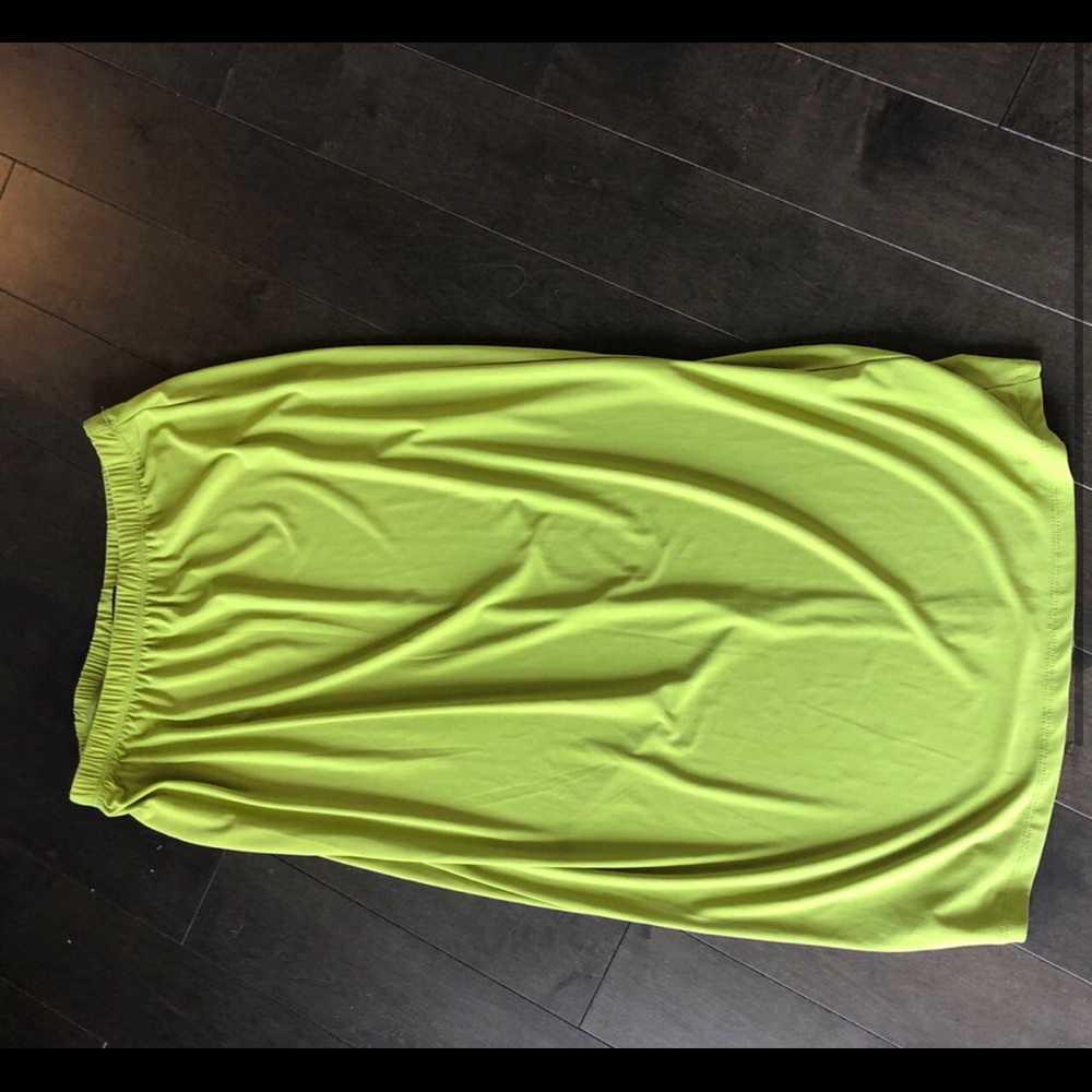 GREEN MIDI SKIRT